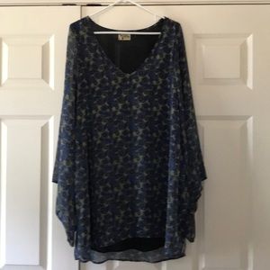 Long-sleeve mini dress/tunic